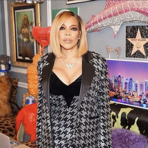 Wendy Williams Looked Amazing Wearing A Sequined Houndstooth Mini Dress