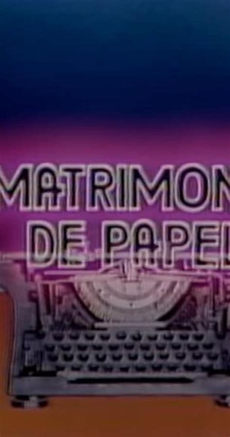 Matrimonio De Papel Season 1 Imdb