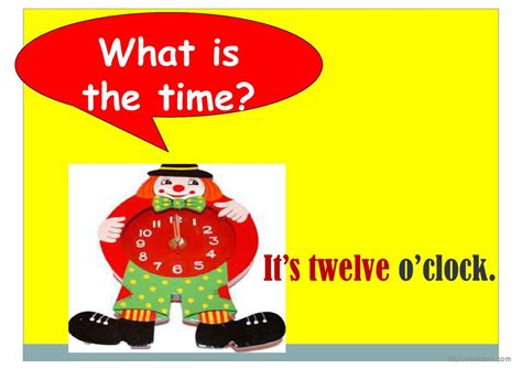Telling The Time English Esl Powerpoints