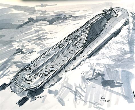 Submarine Aircraft Carrier Concept Drawing Rsubmarines