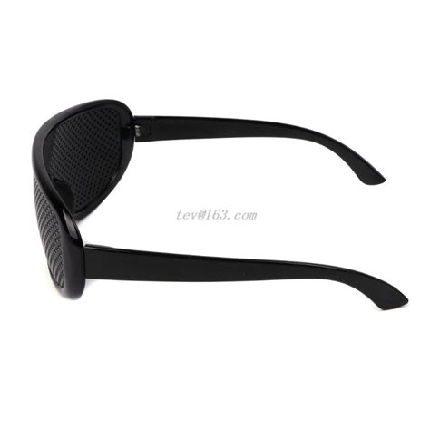 Black Unisex Vision Care Pinhole Eyeglasses Pin Hole Glasses Eye Exercise Eyesight Improve