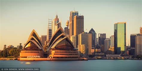 Opera House And Sydney City At Sunrise Kirribilli Sydney New South
