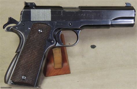 Colt Pre War National Match 1911 Pistol 45 Acp Caliber In Box Sn C188626