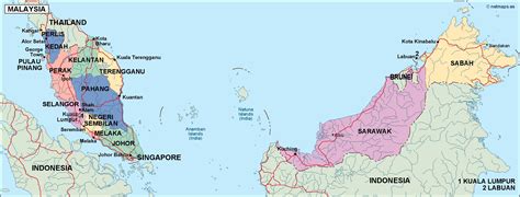 World of buzz is the leading social news site in malaysia that delivers you the latest and most trending news in society, lifestyle, culture, and more. malaysia political map. Eps Illustrator Map | Vector maps