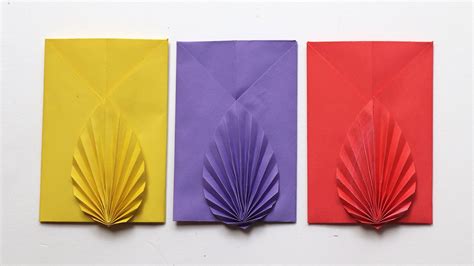 Leaf Origami Envelope Diy Paper Folding Tutorial