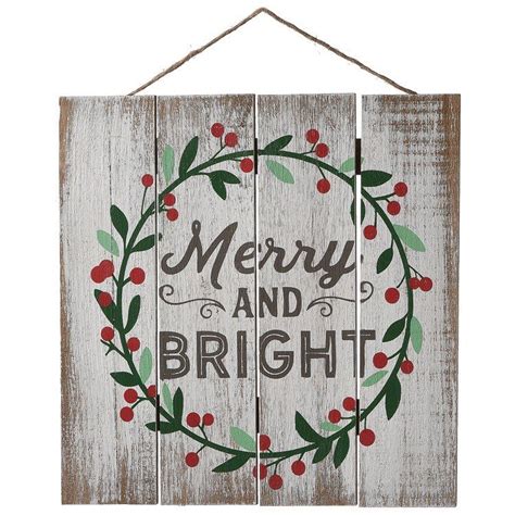 13 Christmas Plaques Merry Bright Christmas Merry And Bright