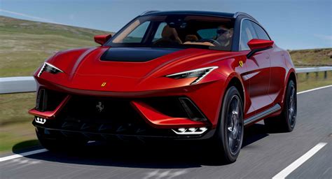 New Ferrari Purosangue Suv Heres Another Rendered Attempt At What It