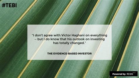 Victor Haghani Sensible Investing In A Nutshell Tebi