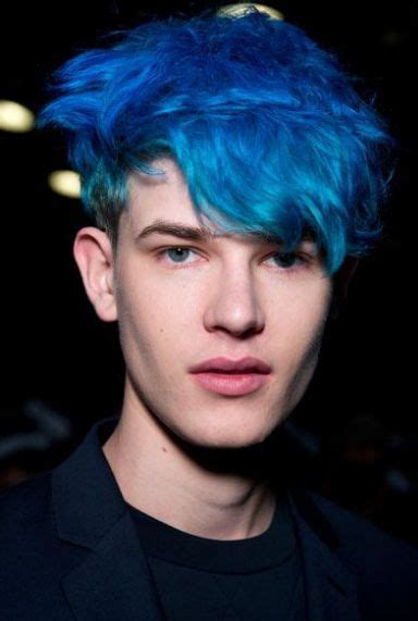 31 Best Photos Blue Hair Dye For Men Blue Hair For Guys 17 Funky