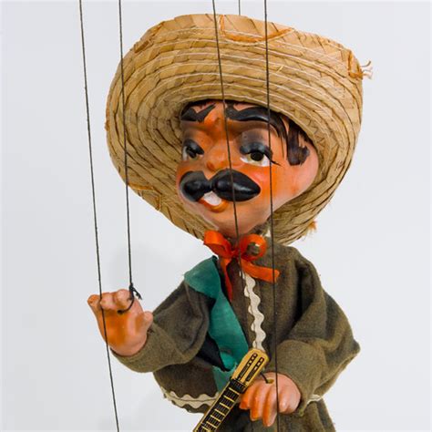 Authentic Hand Made Marionette Doll String Puppet Mexico 12 Dancer