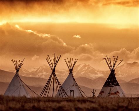 Cheyenne Tipis By Hans Watson Issyparis Native American Teepee