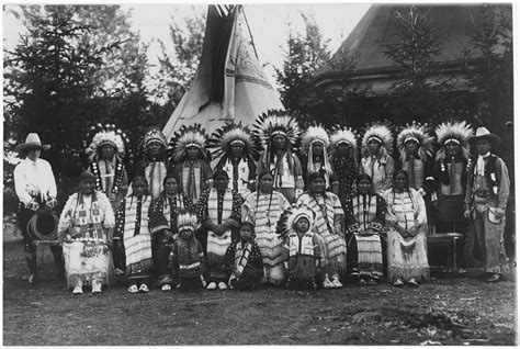 Filesioux Indians In Native Dress On Tour With Circus Sarrasani In