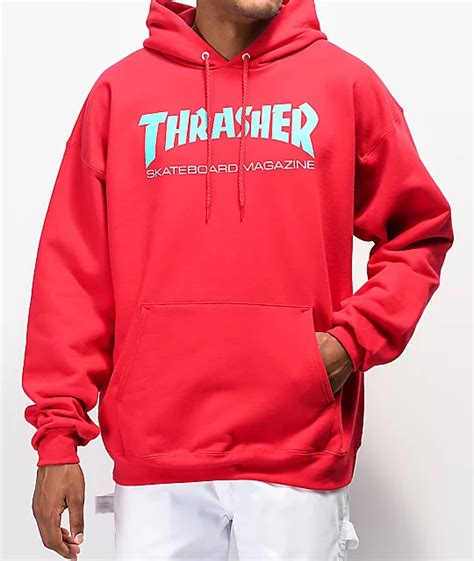 Thrasher Skate Mag Radical Red Pullover Hoodie At Zumiez Pdp