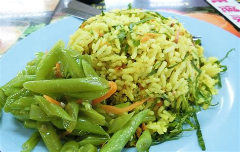 Economy Rice Nasi Ulam Penang Malaysia Asian Food