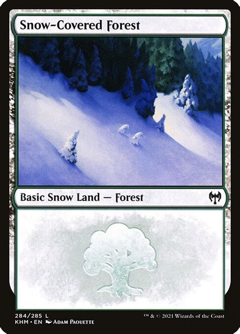 Snow Covered Forest Kaldheim Mtg Print