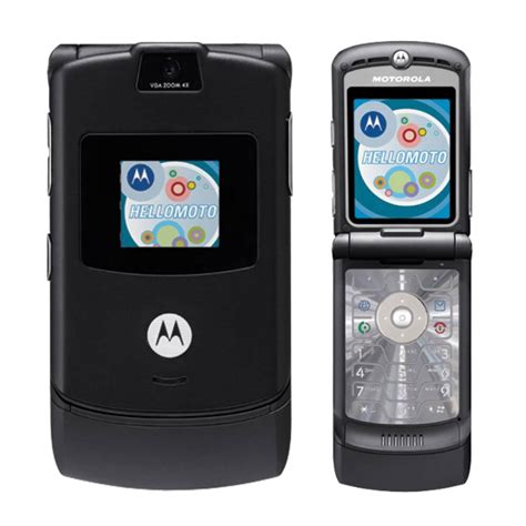 Refurbished Motorola Razr V3 Cellular Phone Handy Gsm Without Simlock