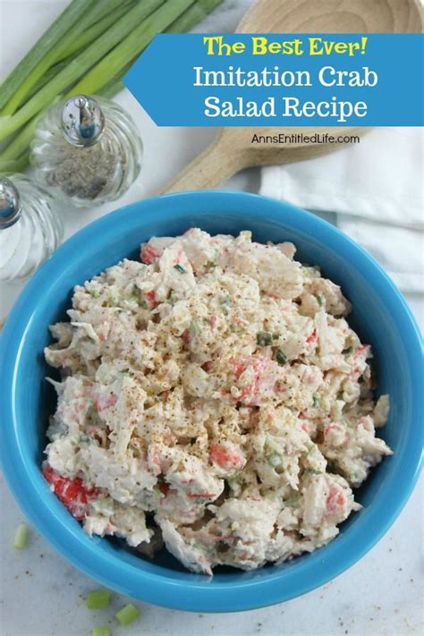 This link is to an external site that may or may not meet accessibility guidelines. Imitation Crab Salad Recipe. This is simply the best imitation crab salad you will ever make ...
