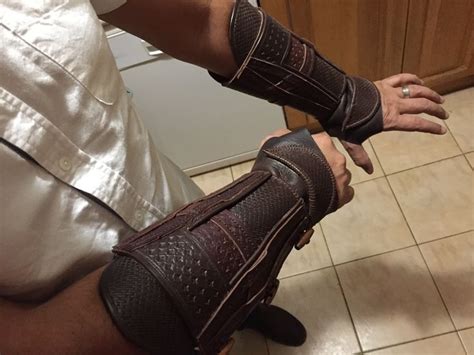Aguilar De Nerha S Leather Vambraces Replica Props From The Assassins