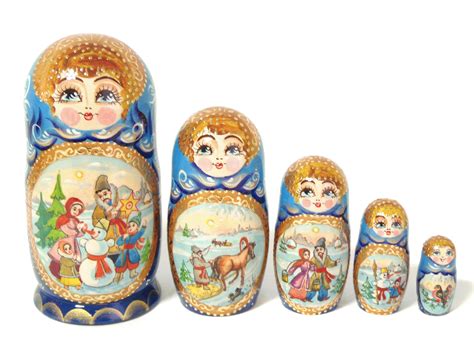 Winter Matryoshka On Matryoshkabiz