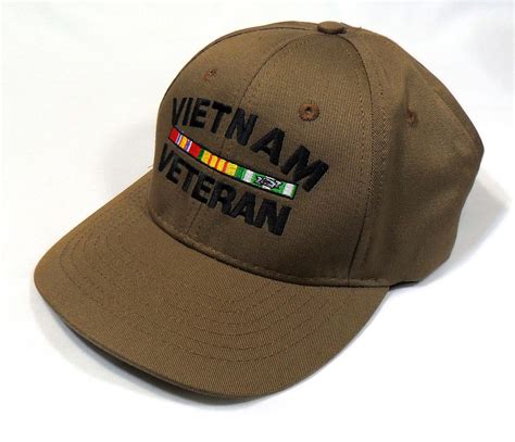 Vietnam Veteran Cap Made In Usa With Ribbons Us Military Hat Baseball Cap
