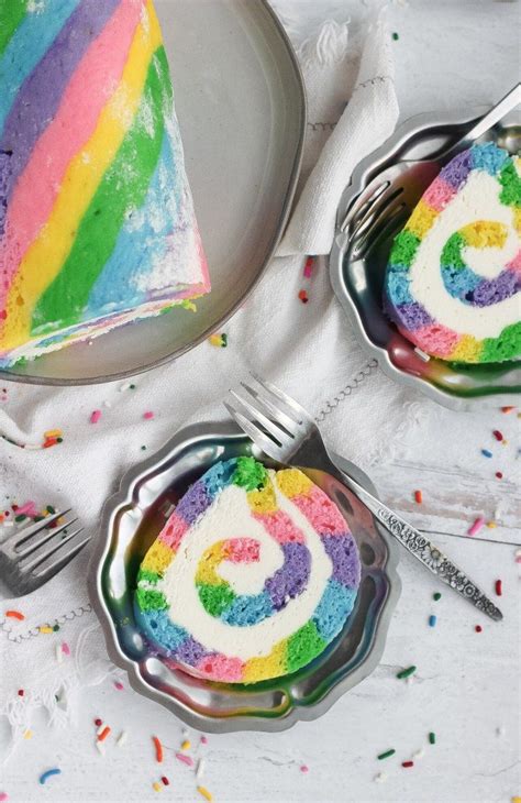 How To Make A Rainbow Roll Cake Baking With Blondie Roll Cake No