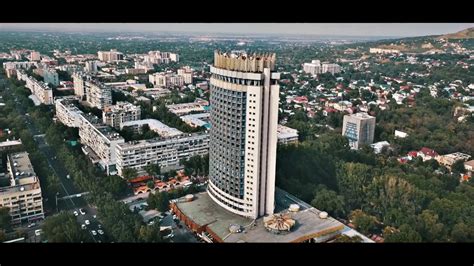 Гостиница «Казахстан» Алматы 2017 с высоты птичьего полета - YouTube