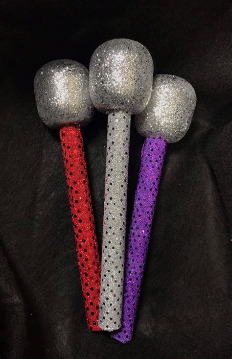 Embellished Prop Microphone Glitter Mic Sequin Fabric Handle Etsy