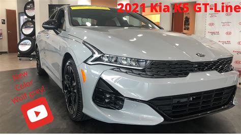 2021 Kia K5 GT-Line. Wolf grey! - YouTube