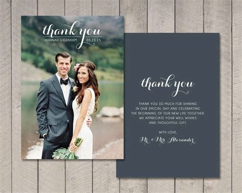 Wedding Thank You Card Wording 10 Wording Examples For Your Wedding
