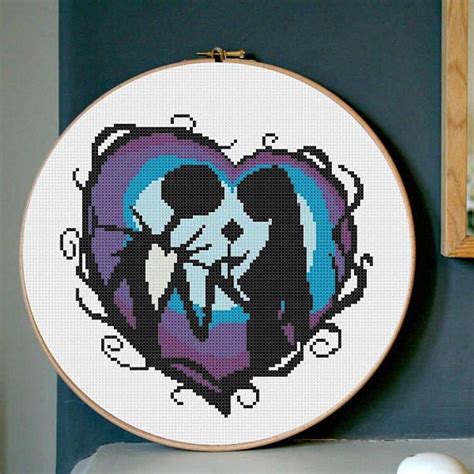 Halloween Cross Stitch Pattern Xstitch Spooky Scary Counted Etsy In