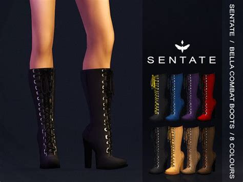 Bella Combat Boots The Sims 4 Download Sims 4 Cc Shoes Sims
