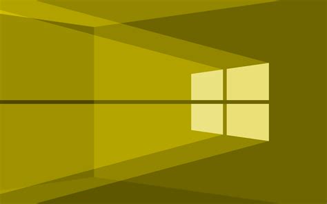 Indir Duvar Kağıdı 4k Windows 10 Sarı Logo Sarı Soyut Arka Plan