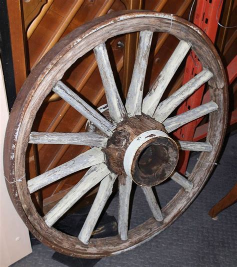 36 Wood Spoke Wagon Wheel Antique Kastner Auctions