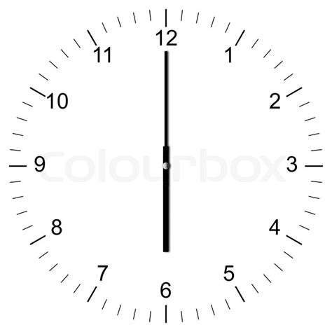 Illustration Of A Clock Showing 600 Stock Image Colourbox