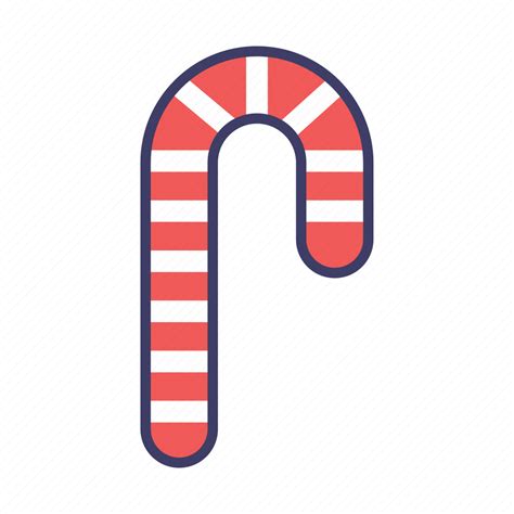 Candy Cane Christmas Icon Download On Iconfinder