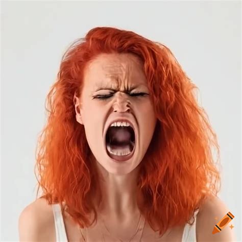 Angry Adult Female Red Head