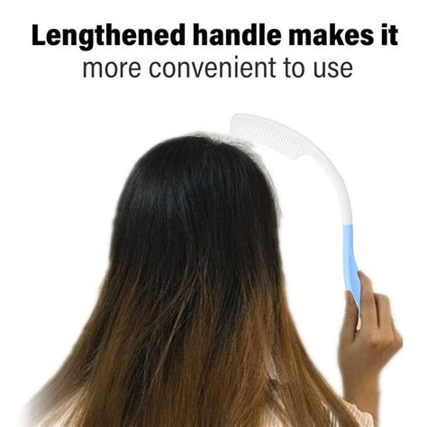 Long Handle Comb Long Handle Hair Brush Anti Slip Grandado