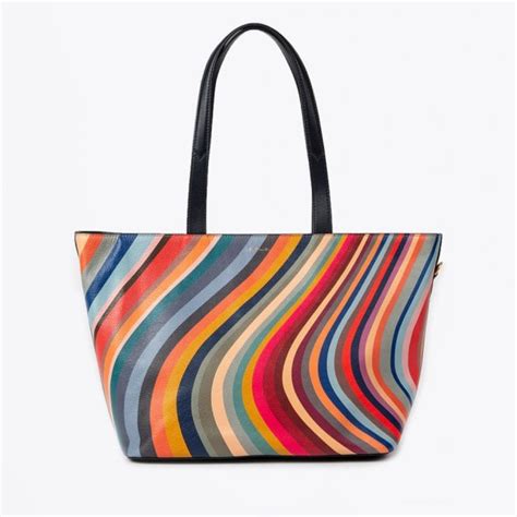 Paul Smith Swirl Leather Tote Bag Multi Mr And Mrs Stitch