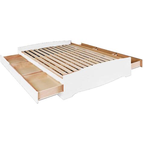 This upholstered bed with drawers brings classic style and convenient functionality to any room. Queen Platform Storage Bed in Beds and Headboards