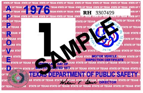 1976 Texas Inspection Sticker 2500 Bob Hoyts Classic