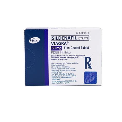 Viagra Sildenafil Citrate 50mg 1 Tablet Watsons Philippines