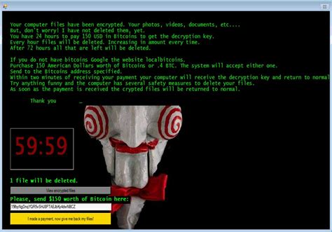 Jigsaw Ransomware I Want To Play A Game
