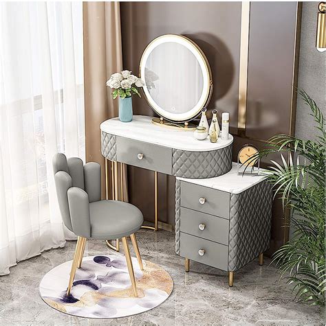 yf barstool girls dressing table with stool and mirror modern mdf vanity table with