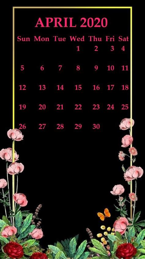 Free Download Iphone April 2020 Calendar Wallpaper Calendar Wallpaper
