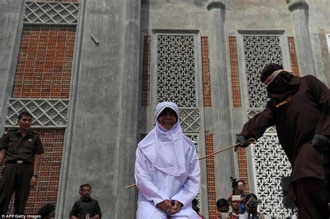 Unmarried Couples Are Flogged For Violating Sharia Law In Indonesia