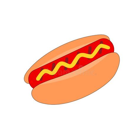Hot Dog Vector Icon Stock Illustrations 25540 Hot Dog Vector Icon