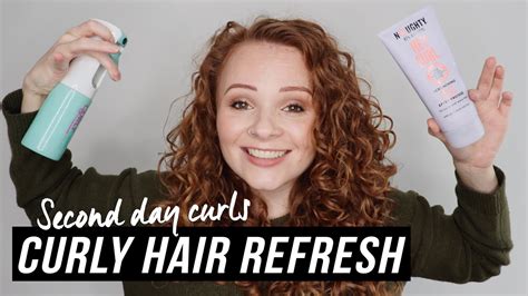 Curly Hair Refresh For Fab Second Day Curls Youtube