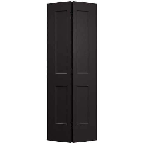 JELD-WEN 36 in. x 96 in. Smooth 2-Panel Black Solid Core ...