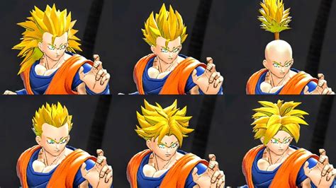 All Male Super Saiyan Hairstyles Dragon Ball The Breakers Youtube