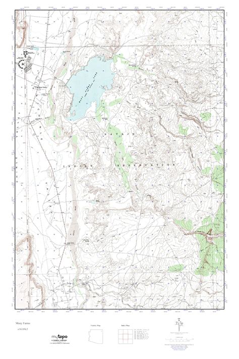 Mytopo Many Farms Arizona Usgs Quad Topo Map